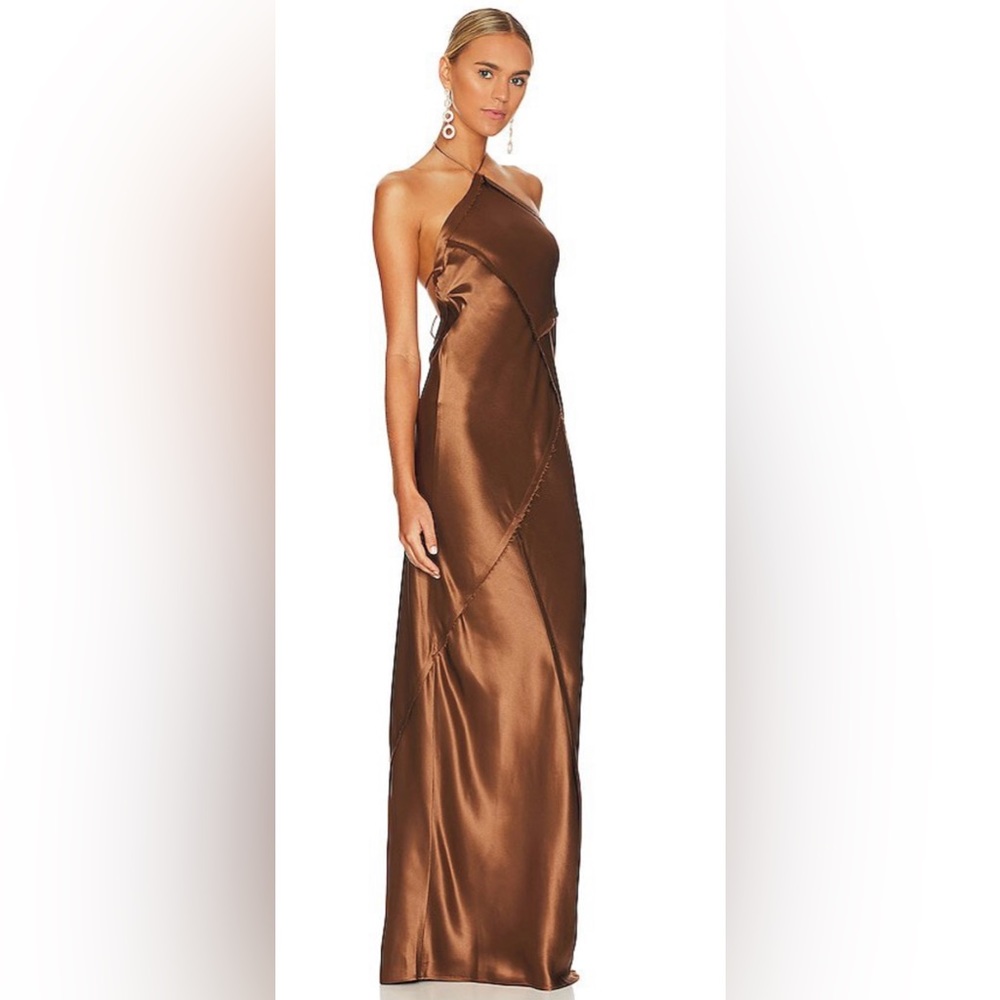 RETROFETE Retrofete Sylvia Dress In Metallic Bronze